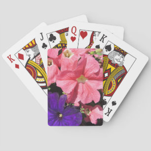 Jeu De Cartes Pétunias rose et violet
