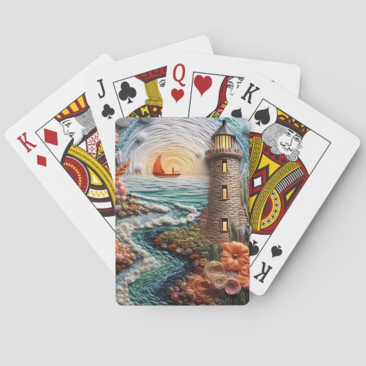 Jeu De Cartes Phare 3D (dos)