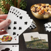 Jeu De Cartes Phare de la rivière Coquille, OR (In Situ)