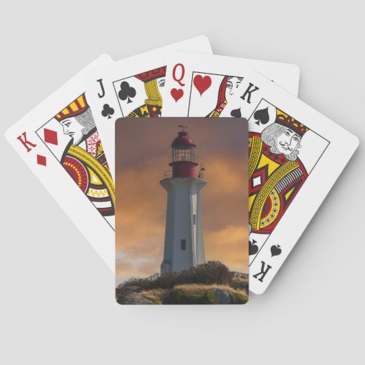 Jeu De Cartes Phare de Point Atkinson au coucher du soleil (dos)