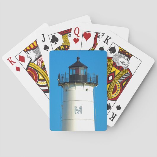 Jeu De Cartes Phare Monogram Personnalisé (dos)
