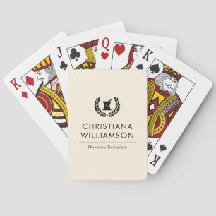 Jeu De Cartes Pharmaciste Élégant Personnalisé Personnel de la p
