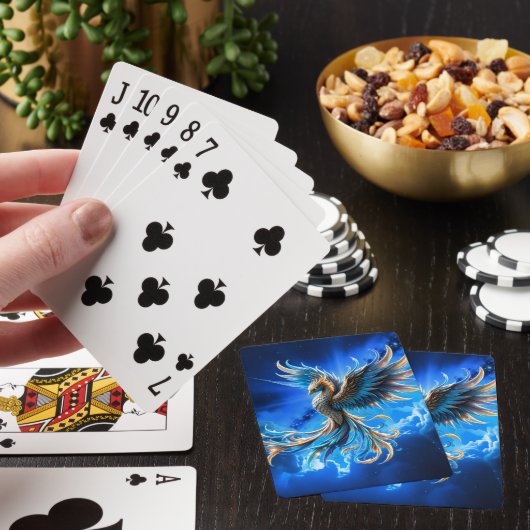 Jeu De Cartes Phénix de l'Aube Saphir (In Situ)