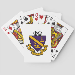 Jeu De Cartes Phi Chi Theta Crête de couleur