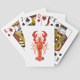 Jeu De Cartes Phomard polygonal rouge