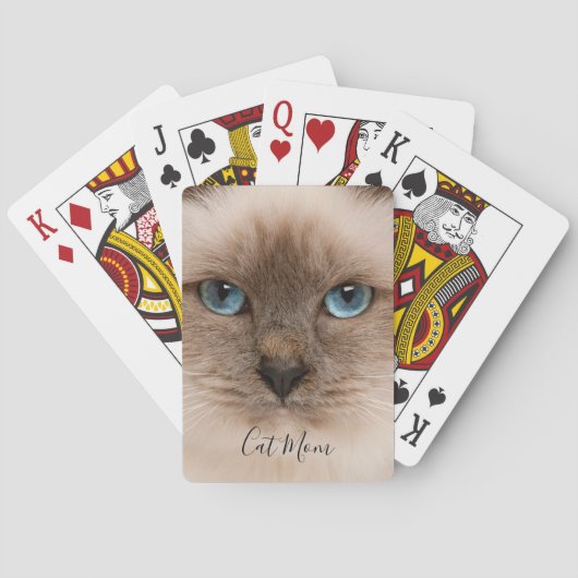 Jeu De Cartes Photo Cat Mom (dos)