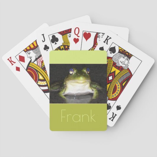Jeu De Cartes Photo Cute Frog (dos)