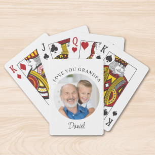 Jeu De Cartes Photo d'amour pour grand-père