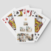 Jeu De Cartes Photo d'arbre de Noël familial moderne avec étoile (dos)