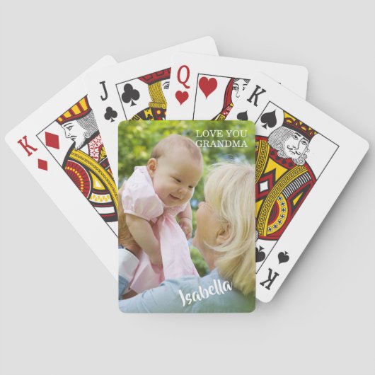 Jeu De Cartes Photo de bébé moderne Noël (dos)