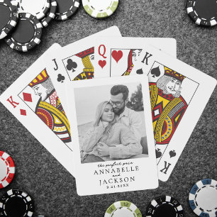 Jeu De Cartes Photo de couple simple et parfait
