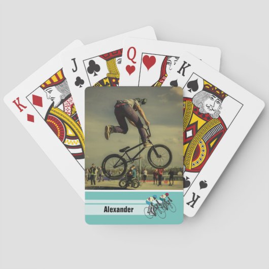 Jeu De Cartes Photo de cyclisme rétro (dos)
