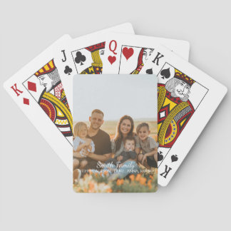 Jeu De Cartes Photo de famille personnalisée avec nom personnali