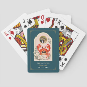 Jeu De Cartes Photo de faveur de mariage de bébé crabe personnal