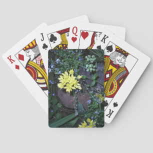 Jeu De Cartes Photo de fleurs nocturnes jaunes