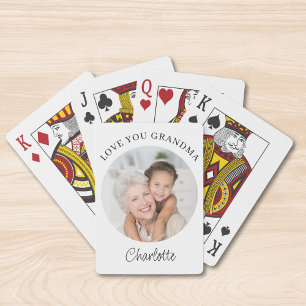 Jeu De Cartes Photo de grand-mère Love You