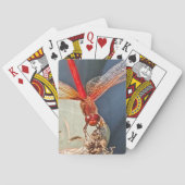 Jeu De Cartes Photo de la libellule rouge Meadowhawawawk Nature (dos)