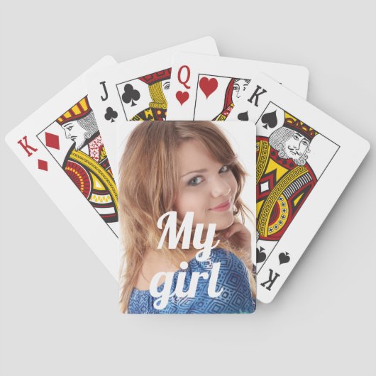 Jeu De Cartes Photo de ma petite amie femme (dos)