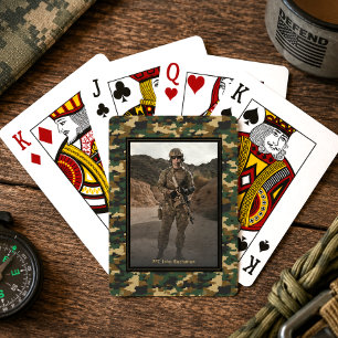 Jeu De Cartes Photo de soldat camouflage militaire