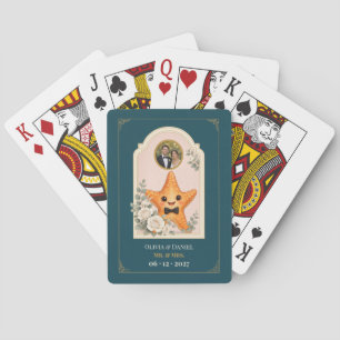 Jeu De Cartes Photo de souvenir de mariage personnalisé avec béb
