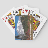 Jeu De Cartes Photo du Mont Rainier de l'État de Washington (dos)