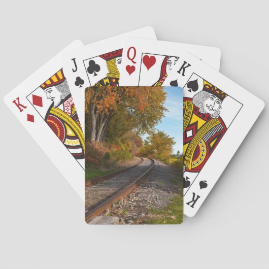 Jeu De Cartes photo d'un chemin de fer (dos)