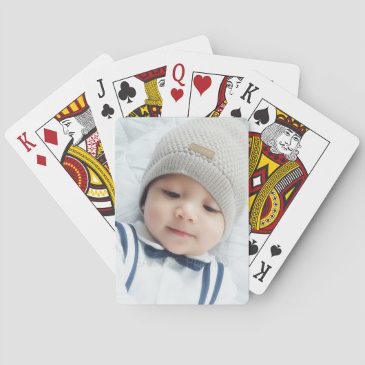Jeu De Cartes Photo faite sur commande (dos)