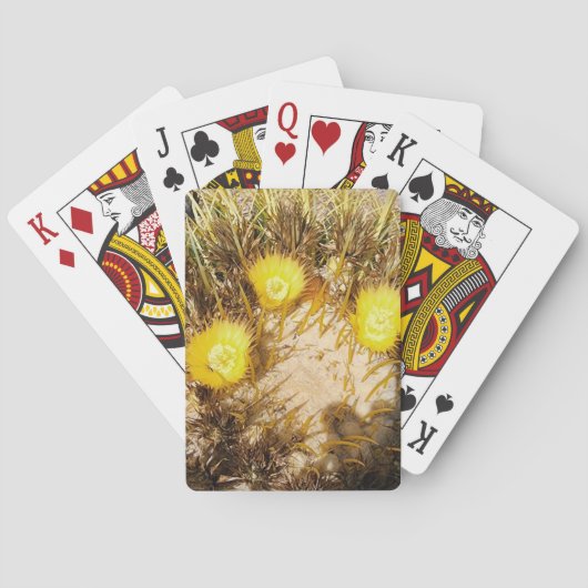 Jeu De Cartes Photo Fleur de Cactus (dos)