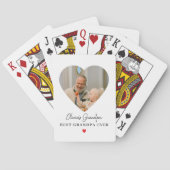 Jeu De Cartes Photo grand-père personnalisée | Meilleur Grand-Pè (dos)