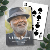 Jeu De Cartes Photo Memorial Remembrance Tribute