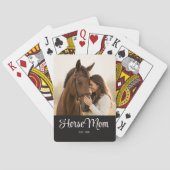 Jeu De Cartes Photo noir de script établi de maman de cheval (dos)