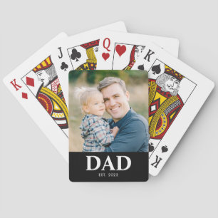 Jeu De Cartes Photo Papa Créé pour la Fête des Pères Personnalis