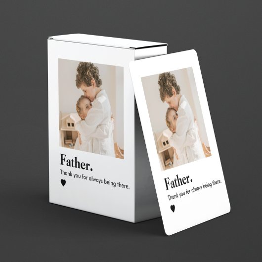 Jeu De Cartes Photo papa personnalisée | Fête des pères