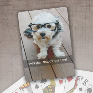 Jeu De Cartes Photo personnalisée avec votre propre mème Snap Ch