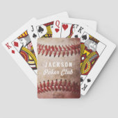 Jeu De Cartes Photo personnalisée de base-ball (dos)