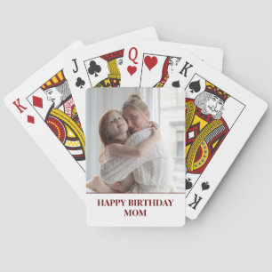 Jeu De Cartes Photo personnalisée Maman Anniversaire Jouer aux c