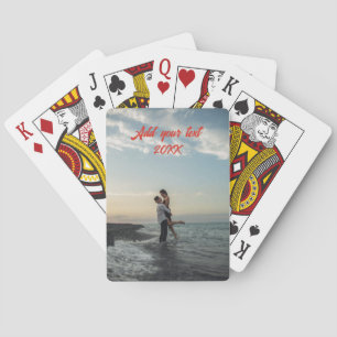 Jeu De Cartes photo personnalisée Mariage