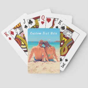 Jeu De Cartes Photo Personnalisée Texte Lecture Cartes Cadeaux V