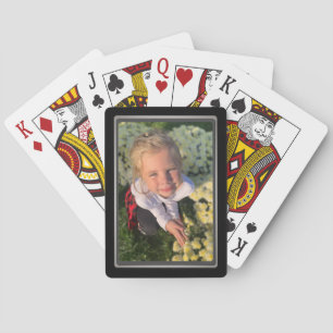 Jeu De Cartes Photo personnelle Frame noir biseauté