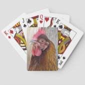 Jeu De Cartes Photo Red Chicken Hen (dos)