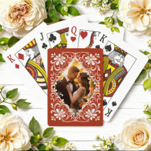 Photo romantique Rouille Rouge Jouer des cartes