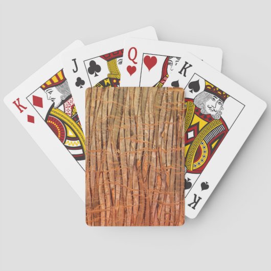 Jeu De Cartes Photo tropicale d'écorce d'arbre de Wickery de (dos)
