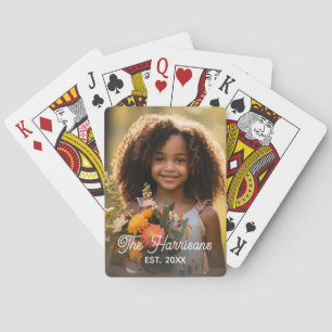 Jeu De Cartes Photo vertical complet, nom de famille, année de c