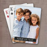 Jeu De Cartes Photo verticale avec bloc de couleur noire pour le<br><div class="desc">Vous pouvez utiliser une photo verticale pour cette conception. Ajoutez un nom,  une réunion,  une année — vraiment n'importe quel texte qui s'insère dans la boîte noire et le texte blanc. Si vous avez besoin d'ajuster les images,  cliquez sur l'outil personnaliser pour apporter des modifications.</div>