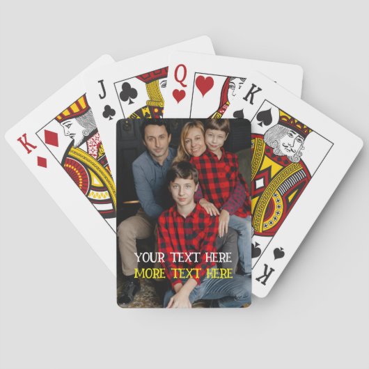Jeu De Cartes Photo verticale complète - Script Custom Text Poke (dos)