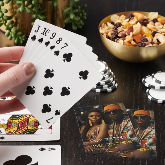 Jeu De Cartes Photo verticale complète - Script Custom Text Poke (In Situ)