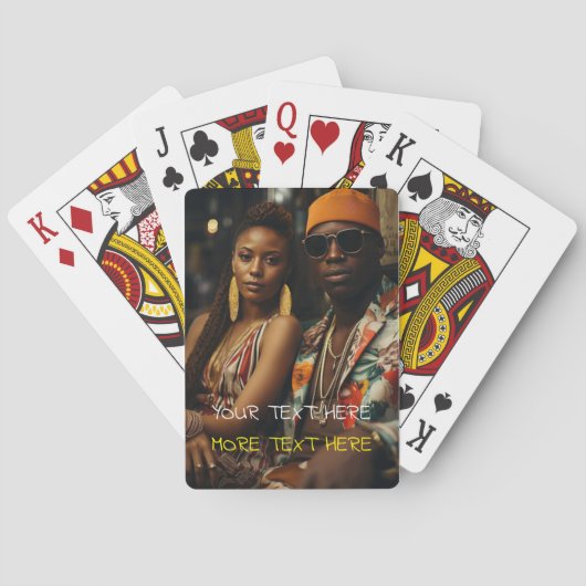 Jeu De Cartes Photo verticale complète - Script Custom Text Poke (dos)
