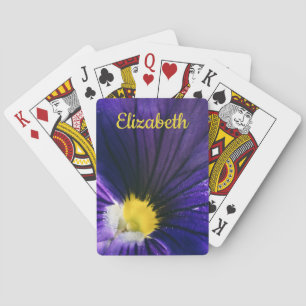 Jeu De Cartes Photographie macro violet pansy élégant floral