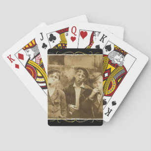 Jeu De Cartes Photographie vintage de nouveaux fumeurs de cigare