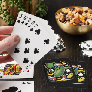 Jeu De Cartes Pickle Jouant au Pickleball